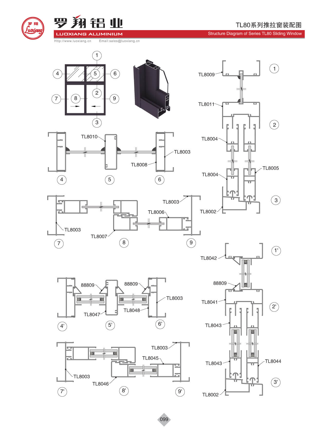 TL80系列推拉窗