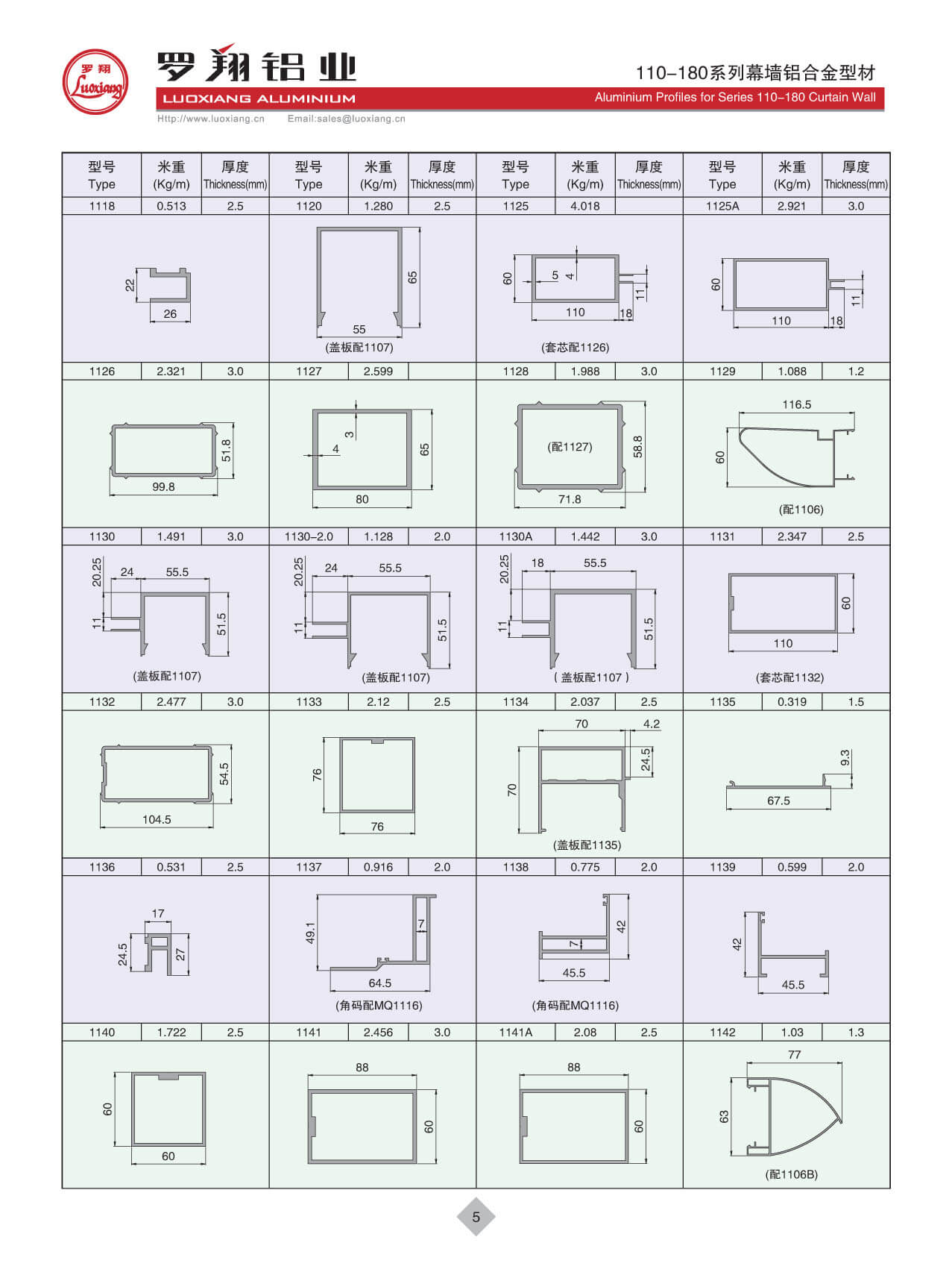 110-180系列常规幕墙