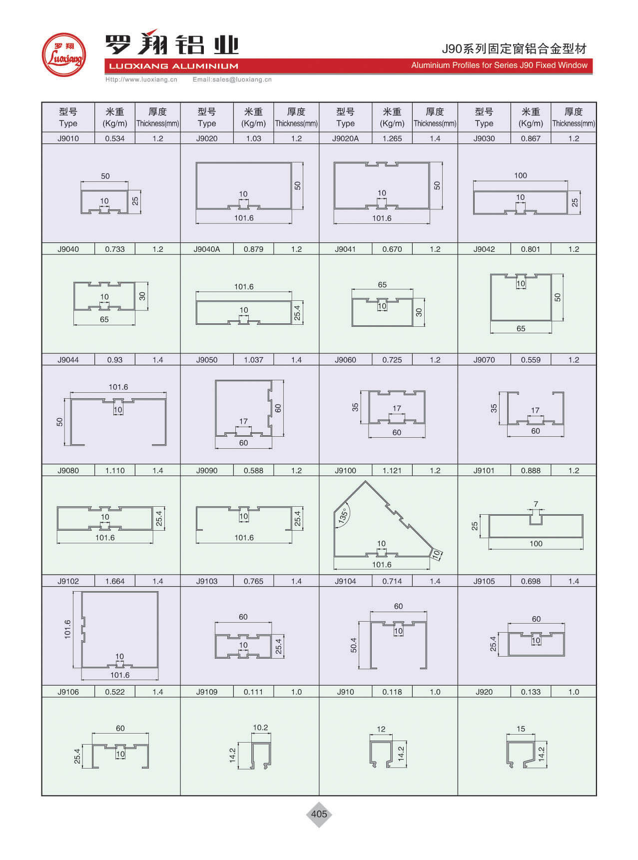 Series J90 Fixed Window